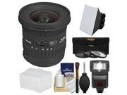 Sigma 10 20mm f 3.5 EX DC HSM Zoom Lens for Canon EOS Cameras with Flash Soft Box Bounce Diffuser 3 UV CPL ND8 Filters Kit
