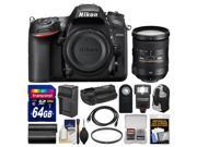 Nikon D7200 Wi Fi Digital SLR Camera Body with 18 200mm VR II Lens 64GB Card Backpack Flash Battery Charger Grip Kit