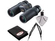 Nikon Monarch 7 8x30 ED ATB Waterproof Fogproof Binoculars with Case Easy Carry Harness Cleaning Cloth Kit