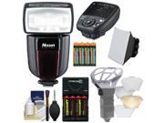 Nissin Digital Di700A Wireless Zoom Flash with Air 1 Commander Set for Nikon i TTL with Soft Box Diffuser Bouncer Batteries Charger Kit