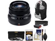 Fujifilm 35mm f 2.0 XF R WR Lens Black with 3 Filters Sling Backpack Strap Kit for X A2 X E1 X E2 X M1 X T1 X T10 X Pro1 Cameras