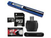 VuPoint Magic Wand Portable Photo Document Scanner with Case Blue 32GB Card Reader Kit