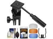 Hakuba Professional Camera Car Window Mount Clamp with 3 Color Flash Diffusers DSLR Cleaning Kit