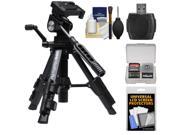 Sunpak Maxi Pro Plus Compact Low Angle Macro Tripod with Case with Reader Screen Protectors Kit