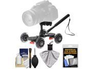 Vidpro SK 22 Professional Skater Dolly for Digital SLR Cameras Video Camcorders with Accessory Kit