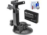 Drift Innovation Suction Cup Mount with Battery Cleaning Kit for HD Ghost Ghost S Action Camcorders