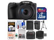 Canon PowerShot SX420 IS Wi Fi Digital Camera Black with 32GB Card Case Battery Charger Tripod Kit