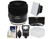 Tamron SP 35mm f 1.8 Di VC USD Lens with 3 UV CPL ND8 Filters Flash Soft Box Bounce Diffuser Kit for Canon EOS Digital SLR Cameras