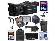 Canon Vixia HF G40 Wi Fi 1080p HD Digital Video Camcorder with 64GB Card Battery Charger Backpack Stabilizer LED Light 2 Microphones Kit