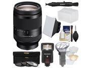 Sony Alpha E Mount FE 24 240mm f 3.5 6.3 OSS Zoom Lens with Flash Soft Box Diffuser 3 Filters Kit for A7 A7R A7S Mark II Cameras