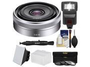 Sony Alpha E Mount E 16mm f 2.8 Lens with Flash Soft Box Diffuser 3 Filters Kit for A7 A7R A7S Mark II A5100 A6000 A6300 Cameras