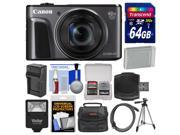 Canon PowerShot SX720 HS Wi Fi Digital Camera with 64GB Card Case Flash Battery Charger Tripod Kit