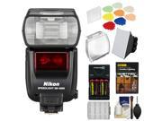 Nikon SB 5000 AF Speedlight Flash with Color Filters Holder Diffuser Batteries Charger Kit