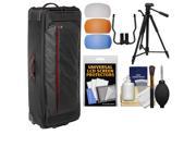 Manfrotto Pro Light LW 99 PL Rolling Organizer Case with 58 Tripod DSLR Diffusers Cleaning Kit