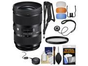 Sigma 24 35mm f 2 ART DG HSM Zoom Lens with USB Dock Filter Sling Strap Diffusers Kit for Canon EOS Digital SLR Cameras