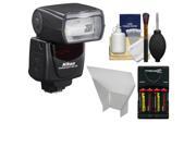 Nikon SB 700 AF Speedlight Flash with Batteries Charger Flash Reflector Cleaning Kit