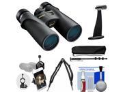 Nikon Monarch 3 10x42 ATB Waterproof Fogproof Binoculars with Case Harness Smartphone Adapter Tripod Adapter Monopod Cleaning Kit