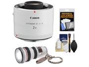 Canon EF 2x Extender III Lens Teleconverter with LED Flashlight Screen Protectors Kit
