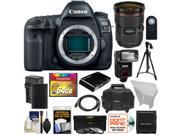 Canon EOS 5D Mark IV 4K Wi Fi Digital SLR Camera Body with 24 70mm f 2.8L II Lens 64GB Card Battery Charger Case Flash Tripod Kit