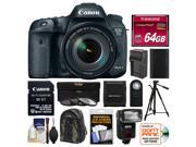 Canon EOS 7D Mark II Digital SLR Camera 18 135mm IS USM Lens Wi Fi Adapter 64GB Card Backpack Flash Battery Charger Tripod Filters Kit