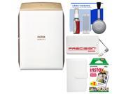 Fujifilm Instax SHARE SP 2 Instant Film Wi Fi Smartphone Printer Gold with 20 Color Prints Photo Album Power Bank Kit