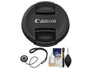 Canon E 72II 72mm Snap On Lens Cap with CapKeeper Cleaning Kit