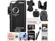 Nikon KeyMission 80 Wi Fi Shock Waterproof Digital Camera with Tripod Adapter 32GB Card 5000mAh Battery Charger Case Selfie Stick Kit