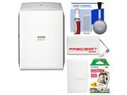 Fujifilm Instax SHARE SP 2 Instant Film Wi Fi Smartphone Printer Silver with 20 Color Prints Photo Album Power Bank Kit
