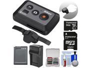 Nikon ML L6 Wireless Shutter Release Remote Control AA 13 Wristband 64GB Card EN EL12 Battery Charger Kit for KeyMission 170 360 Action Camera