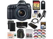 Canon EOS 5D Mark IV 4K Wi Fi Digital SLR Camera EF 24 105mm f 4L IS II USM Lens with 64GB Card Battery Charger Backpack Filters Kit