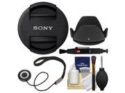 Sony ALC F72S Lens Cap with Hood Cap Keeper Cleaning Kit