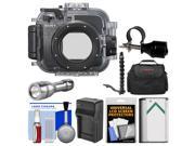Sony MPK URX100A Marine Underwater Housing Case for RX100 II III IV V Digital Cameras with Flashlight Flex Arm Battery Charger Case Kit