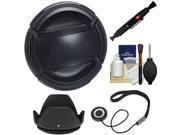 Fujifilm 72mm X Series Front Lens Cap with Lens Hood Cap Keeper Cleaning Kit