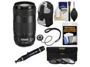 Canon EF 70 300mm f 4 5.6 IS II USM Zoom Lens with 3 Filters Backpack Kit