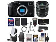 Fujifilm X Pro2 Wi Fi Digital Camera Body with 16mm f 1.4 WR Lens 64GB Card Battery Charger 2 Cases Tripod Filters Kit