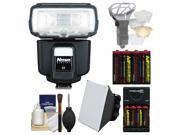 Nissin Digital i60A Air Wireless Zoom Flash with Soft Box Bounce Diffuser Batteries Charger Kit for Nikon i TTL Digital SLR Cameras