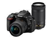 Nikon D5600 Wi Fi Digital SLR Camera with 18 55mm VR 70 300mm DX AF P Lenses