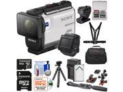 Sony Action Cam FDR X3000R Wi Fi GPS 4K HD Video Camera Camcorder Live View Remote Tilt Adapter Action Mounts 64GB Card Battery Charger Case Tri