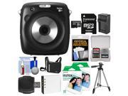 Fujifilm Instax Square SQ10 Hybrid Instant Film & Digital Camera with 32GB Card + 20 Color Prints + Case + Battery & Charger + Tripod + Kit