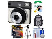 Fujifilm Instax Square SQ6 Instant Film Camera (Pearl White) with 20 Prints + Backpack + Tripod + Batteries + Kit