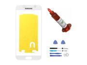 White front outer glass lens screen Samsung Galaxy S6 G920 replacement adhesive tools 5ml UV LOCA Glue LCD Digitizer repair