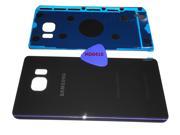 Samsung Galaxy Note 5 OEM DARK BLUE Rear Back Glass Lens Battery Door Housing Cover Adhesive Opening Tool Replacement For BLACK SAPPHIRE N920 Fit all carri