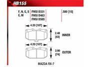 Hawk HB155E.580 Blue 9012 Disk Brake Pads