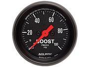 Auto Meter Z-Series Mechanical Boost Gauge Auto Meter Z-Series Mechanical Boost Gauge