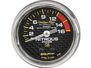 Auto Meter Carbon Fiber Mechanical Nitrous Pressure Gauge