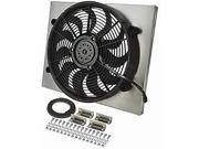 Derale 16823 Dual Speed Electric Puller Fan with Aluminum Shroud
