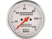 Auto Meter Arctic White Mechanical Speedometer