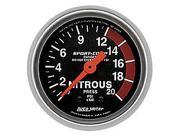 Auto Meter Sport Comp Mechanical Nitrous Pressure Gauge