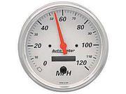 Auto Meter 1389 Arctic White Electric Programmable Speedometer
