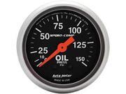 Auto Meter Sport-Comp Mechanical Oil Pressure Gauge Auto Meter Sport-Comp Mechanical Oil Pressure Gauge